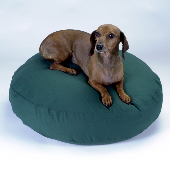 large round dog pillow